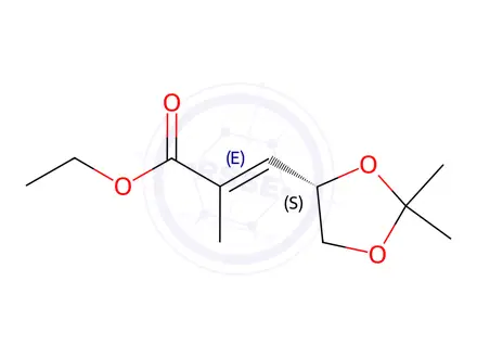 Chemical structure of 2-Methyl-2-propenoic acid ethyl ester
