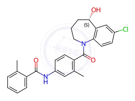 Chemical structure of Tolvaptan Impurity S-Isomer