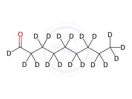 Chemical structure of Nonanal-d18