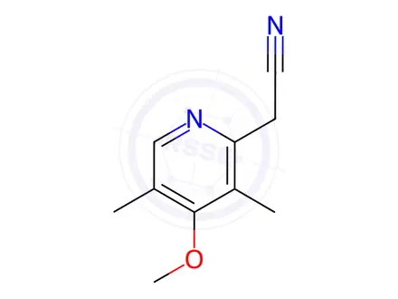Chemical structure of (4-Methoxy-3,5-dimethylpyridin-2-yl)acetonitrile