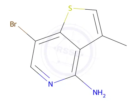 Chemical structure of 7-bromo-3-methylthieno[3,2-c]pyridin-4-amine
