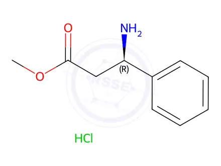Chemical structure of (R)-methyl 3-amino-3-phenylpropanoate hydrochloride