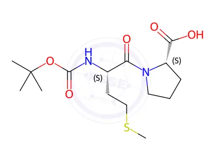 Chemical structure of Boc-Met-Pro-OH