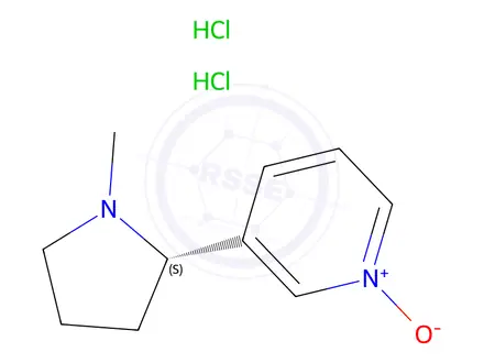 Chemical structure of (S)-3-(1-Methylpyrrolidin-2-yl)pyridine 1-oxide hydrochloride