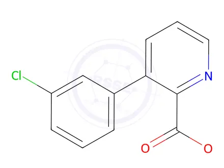 Chemical structure of Methyl 3-(3-chlorophenyl)picolinate