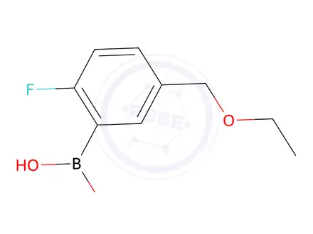 Chemical structure of (5-(Ethoxymethyl)-2-fluorophenyl)boronic acid