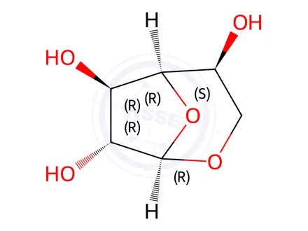 Chemical structure of 1,6-Anhydro-α-D-galactofuranose