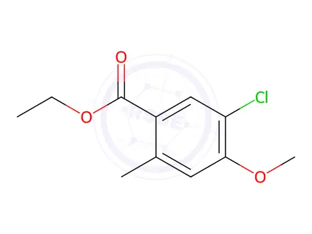 Chemical structure of Ethyl 5-chloro-4-methoxy-2-methylbenzoate