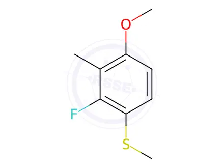 Chemical structure of (2-Fluoro-4-methoxy-3-methylphenyl)(methyl)sulfane