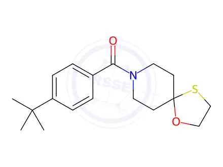 Chemical structure of (4-(tert-Butyl)phenyl)(1-oxa-4-thia-8-azaspiro[4.5]decan-8-yl)methanone