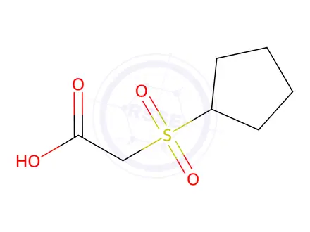 Chemical structure of 2-(Cyclopentanesulfonyl)acetic acid
