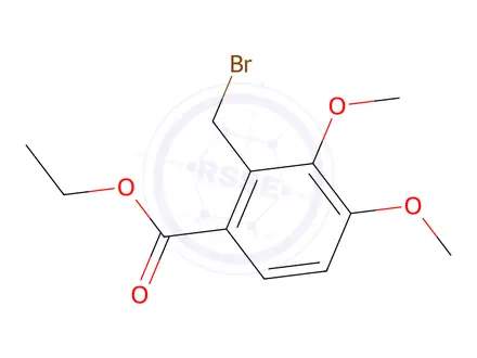 Chemical structure of Ethyl 2-(bromomethyl)-3,4-dimethoxybenzoate