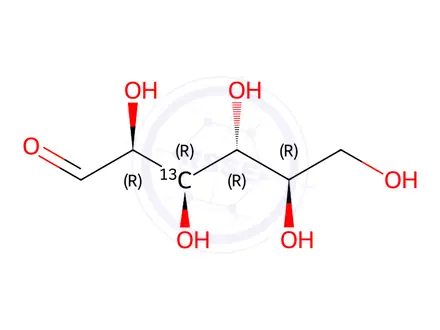 Chemical structure of D-[3-13C]mannose