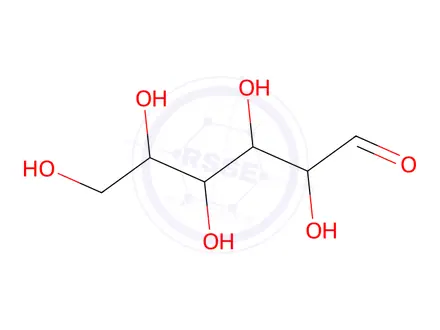 Chemical structure of 2,3,4,5,6-Pentahydroxyhexanal