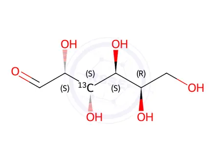 Chemical structure of D-[3-13C]galactose