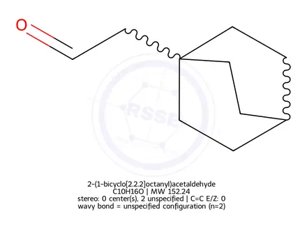 Chemical structure of 2-(1-bicyclo[2.2.2]octanyl)acetaldehyde