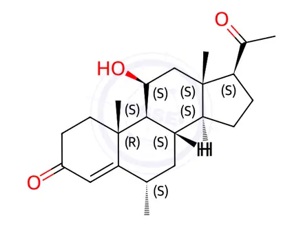 Chemical structure of Methylprednisolone Impurity 31