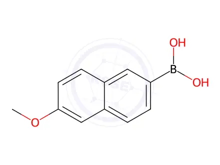 Chemical structure of 6-Methoxy-2-naphthylboronic Acid