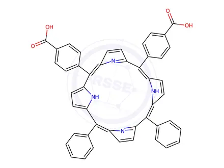 Chemical structure of 4,4′-(15,20-Diphenyl-21H,23H-porphine-5,10-diyl)bis-Benzoic acid