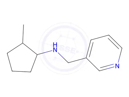 Chemical structure of 2-Methyl-N-(pyridin-3-ylmethyl)cyclopentan-1-amine