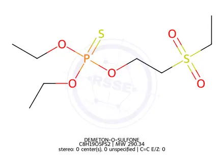 Chemical structure of DEMETON-O-SULFONE