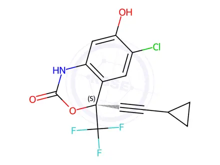 Chemical structure of (S)-7-Hydroxy Efavirenz