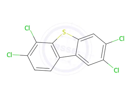 Chemical structure of 2,3,6,7-Tetrachlorodibenzo[b,d]thiophene