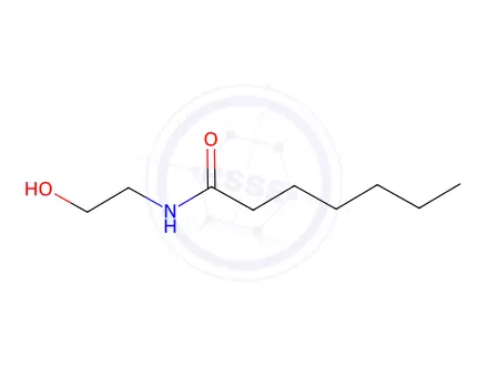 Chemical structure of N-(2-hydroxyethyl)Heptanamide