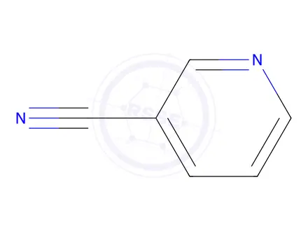 Chemical structure of nicotinonitrile