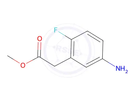 Chemical structure of 5-AMino-2-fluoro-benzeneacetic acid Methyl ester HCl