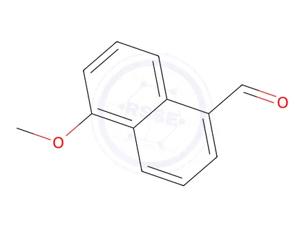 Chemical structure of 5-Methoxynaphthalene-1-carboxaldehyde