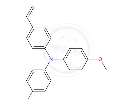 Chemical structure of Benzenamine, 4-ethenyl-N,N-bis(4-methoxyphenyl)-