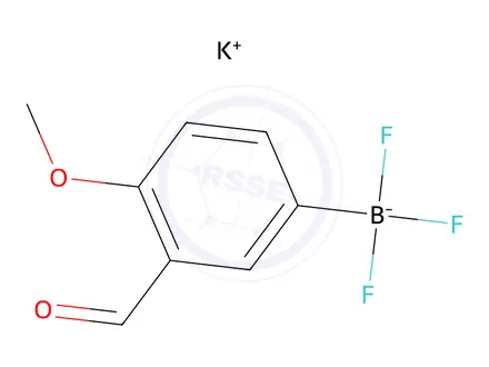 Chemical structure of Potassium 3-Formyl-4-methoxyphenyltrifluoroborate