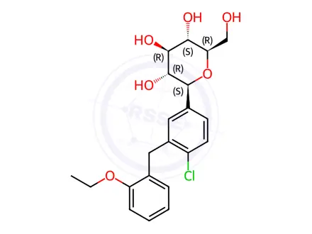 Chemical structure of Dapagliflozin Ortho Isomer