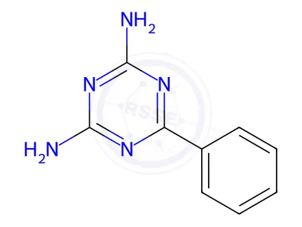 Chemical structure of Benzoguanamine