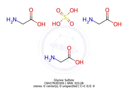 Chemical structure of Glycine Sulfate