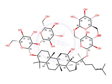 Chemical structure of Ginsenoside Rb1