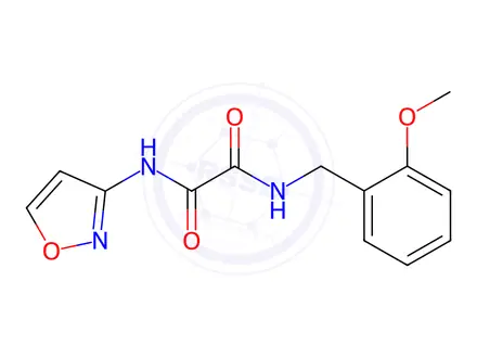Chemical structure of N1-(Isoxazol-3-yl)-N2-(2-methoxybenzyl)oxalamide