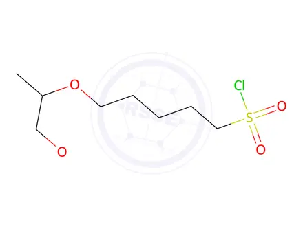 Chemical structure of 5-((1-Methoxypropan-2-yl)oxy)pentane-1-sulfonyl chloride