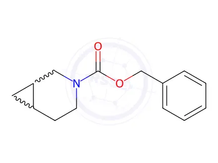 Chemical structure of benzyl 3-aza-bicyclo[4.1.0]heptane-3-carboxylate