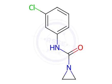 Chemical structure of N-(3-Chlorophenyl)-1-aziridinecarboxamide