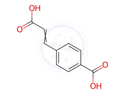 Chemical structure of 4-(2-Carboxyvinyl)benzoic acid