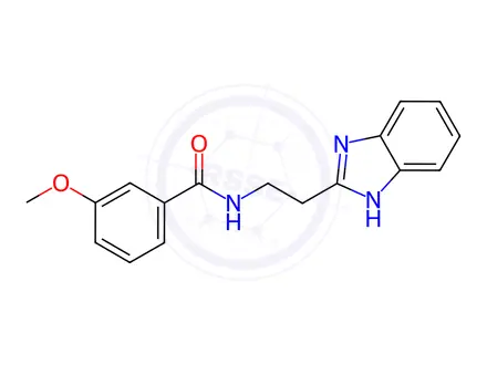 Chemical structure of Benzamide, N-[2-(1H-benzimidazol-2-yl)ethyl]-3-methoxy-