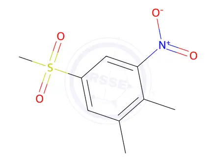 Chemical structure of 5-methanesulfonyl-1,2-dimethyl-3-nitrobenzene