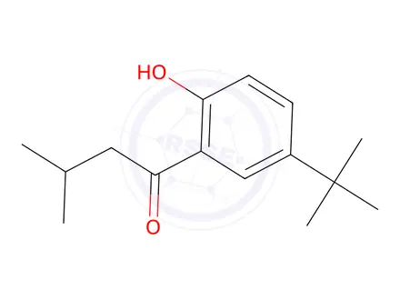 Chemical structure of 1-(5-(Tert-butyl)-2-hydroxyphenyl)-3-methylbutan-1-one