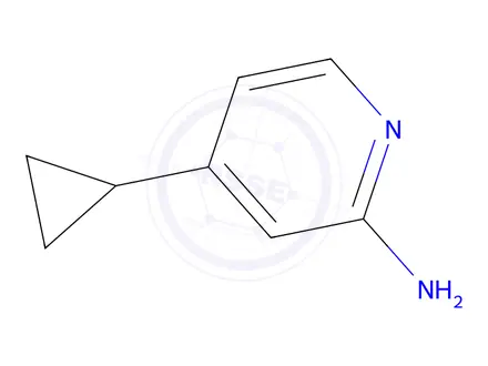 Chemical structure of 4-cyclopropylpyridin-2-amine