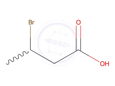Chemical structure of 3-Bromobutyric acid