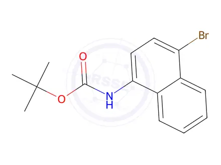 Chemical structure of tert-Butyl (4-bromonaphthalen-1-yl)carbamate