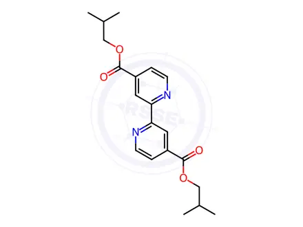 Chemical structure of Bis(2-methylpropyl) 22'-bipyridine-44'-dicarboxylate