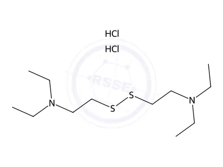 Chemical structure of Bis(beta-diethylaminoethyl)disulfide dihydrochloride